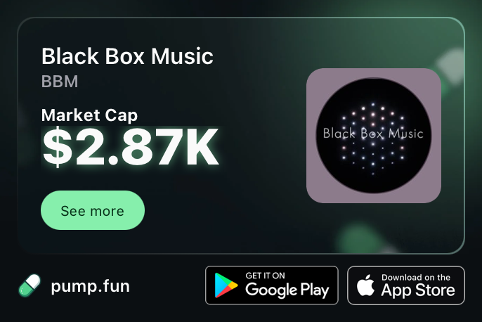 Black Box Music · BBM on pump.fun